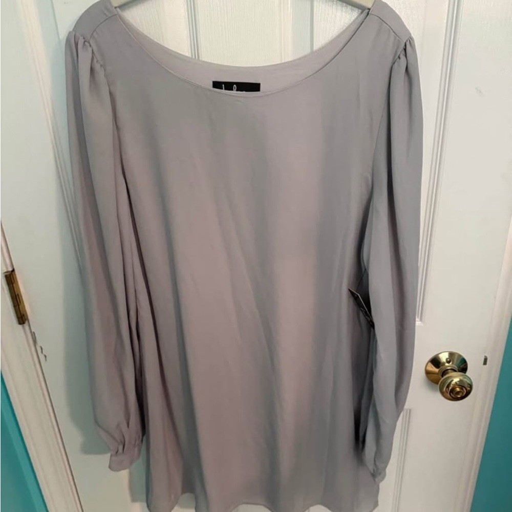 Gray Lulus Long Sleeve Dress